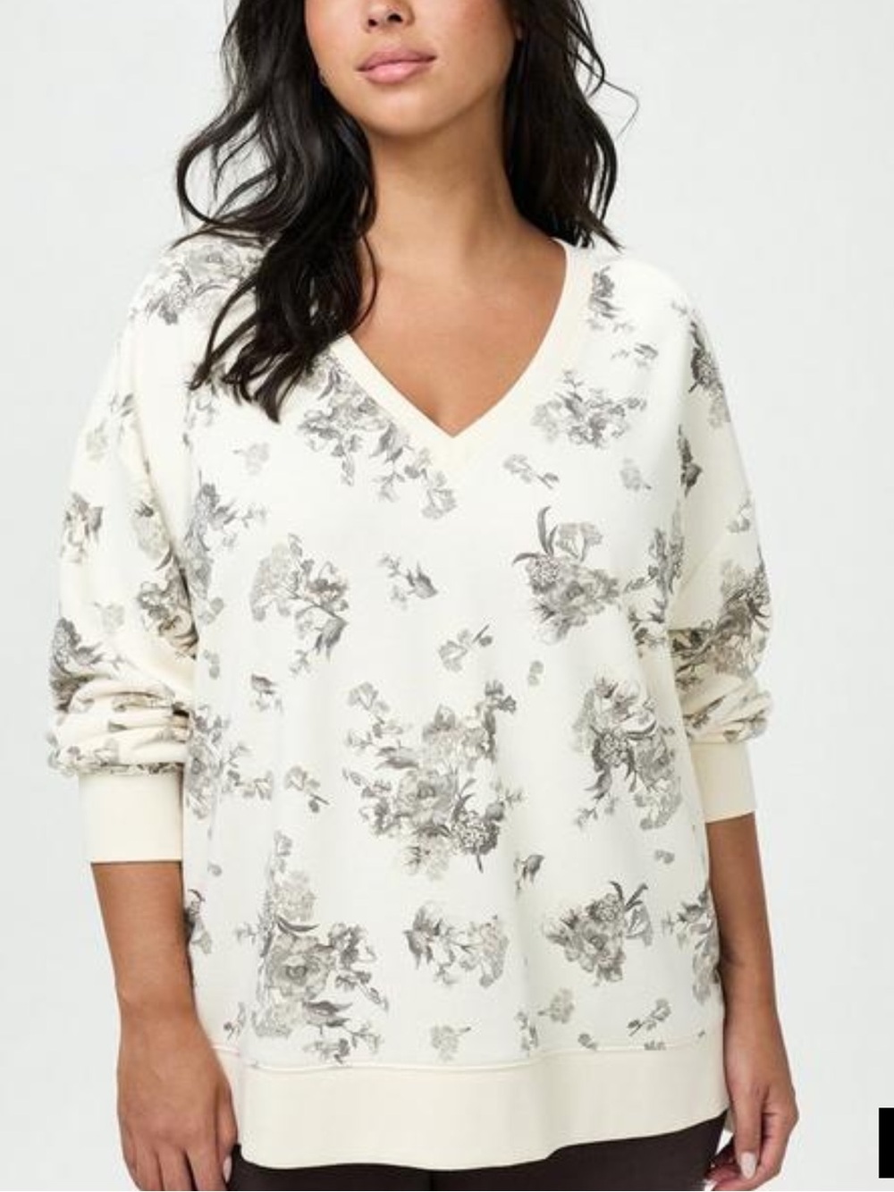 Torrid 1X floral sweatshirt